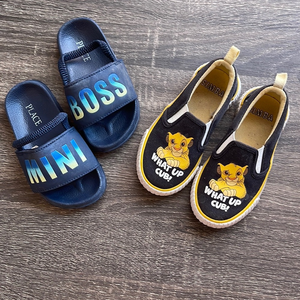 Lion King Slip on sneakers and Mini Boss Slippers